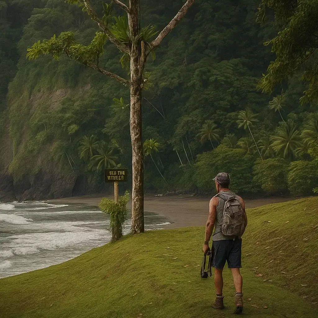 Tourist Walkin in Corcovado National Park